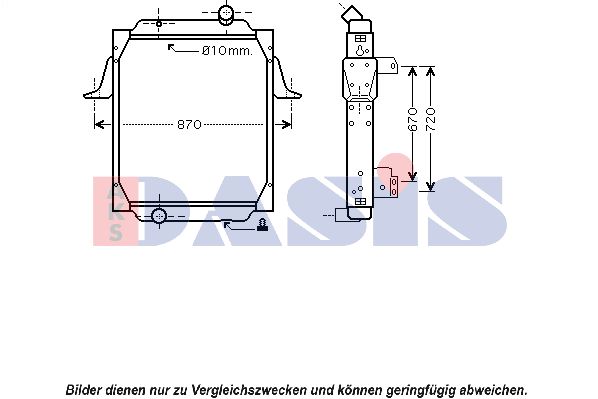 AKS DASIS Radiators, Motora dzesēšanas sistēma 680287N